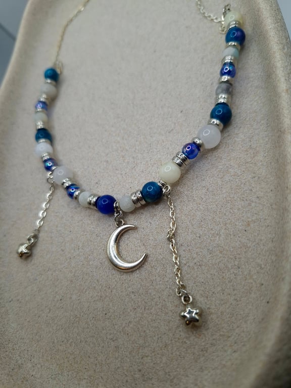 Moonlit Sky Bead Necklace