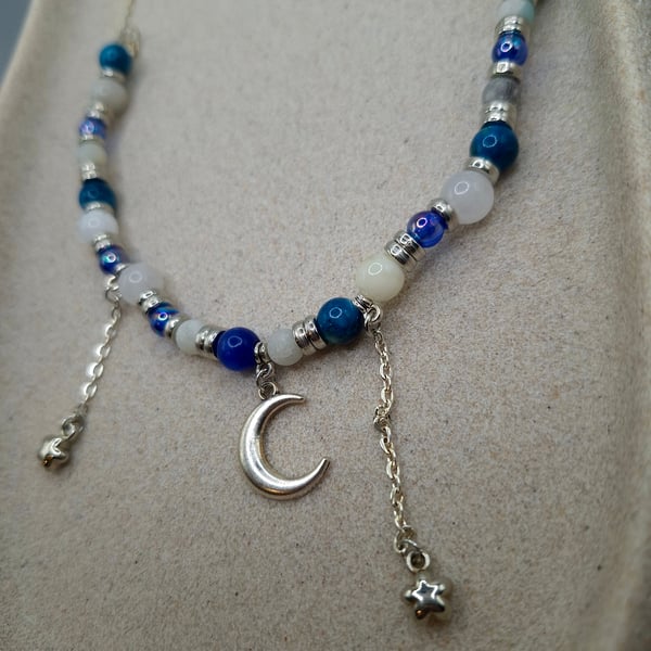 Moonlit Sky Bead Necklace