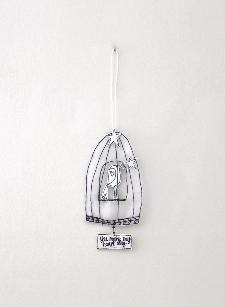 'You Make My Heart Sing' - Hanging Decoration