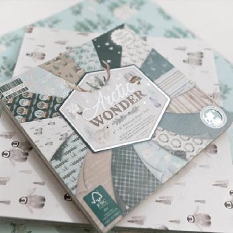 First Edition 'Arctic Wonder' 6" x 6" FSC Premium Paper Pad FULL PAD 48 SHEETS