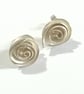 Rose studs in Silver - Image 1