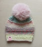 HAND KNIT Babies Springtime Beanie Hat