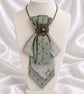 Sage Garden Upcycled Necktie Statement Necklace