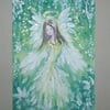 hand painted angel fairy original art ( ref FA 163 PN M5 )