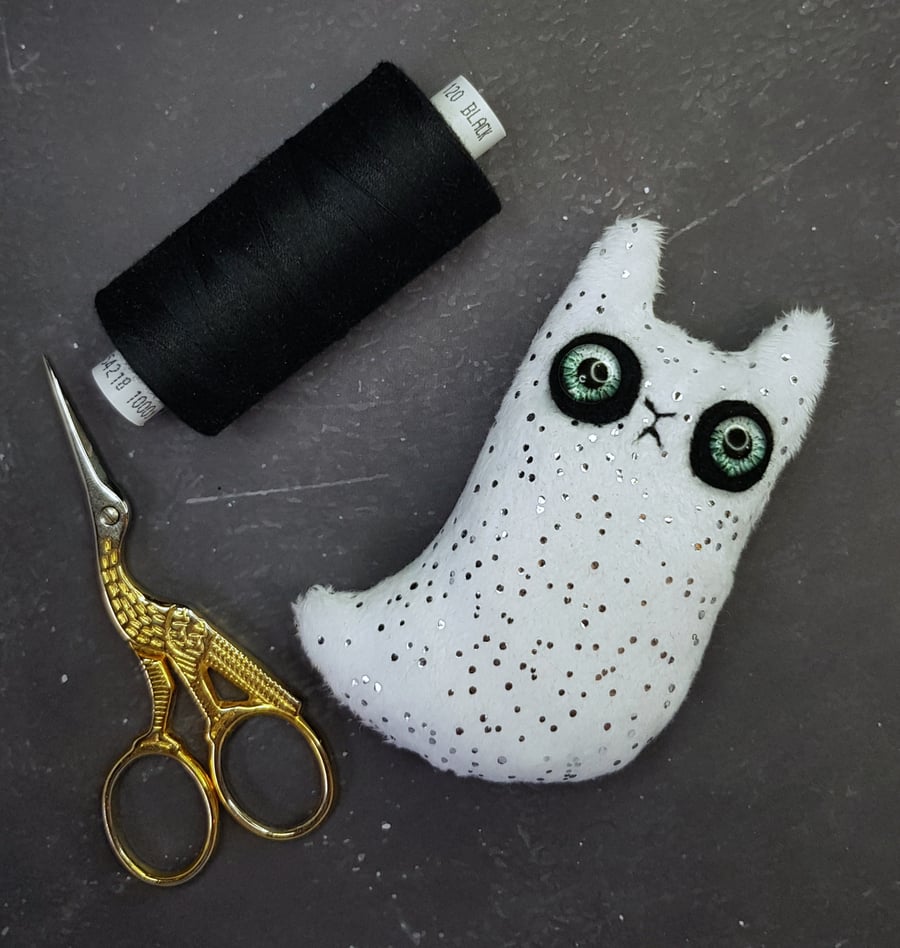 Ghost Cat with Grey Eyes