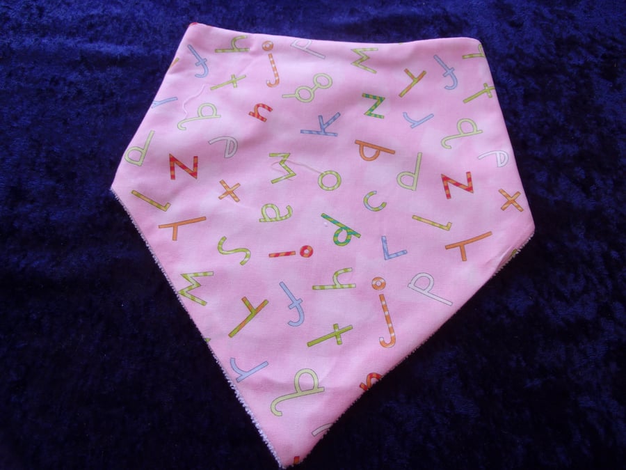 Pastel Alphabet Babies Dribble Bib