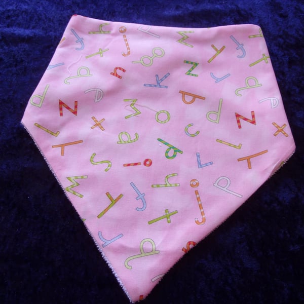 Pastel Alphabet Babies Dribble Bib