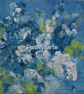 Original Textured Floral Acrylic Painting - 20cm x 20cm