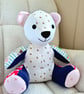 Custom Memory Bear from Baby Clothes, Adult Clothing or School Uniform