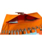 Interchangeable knitting needle case with foxes, holds 2 sets, - Image 3