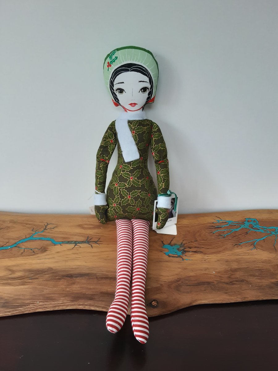 Autumn Whimsy fabric doll