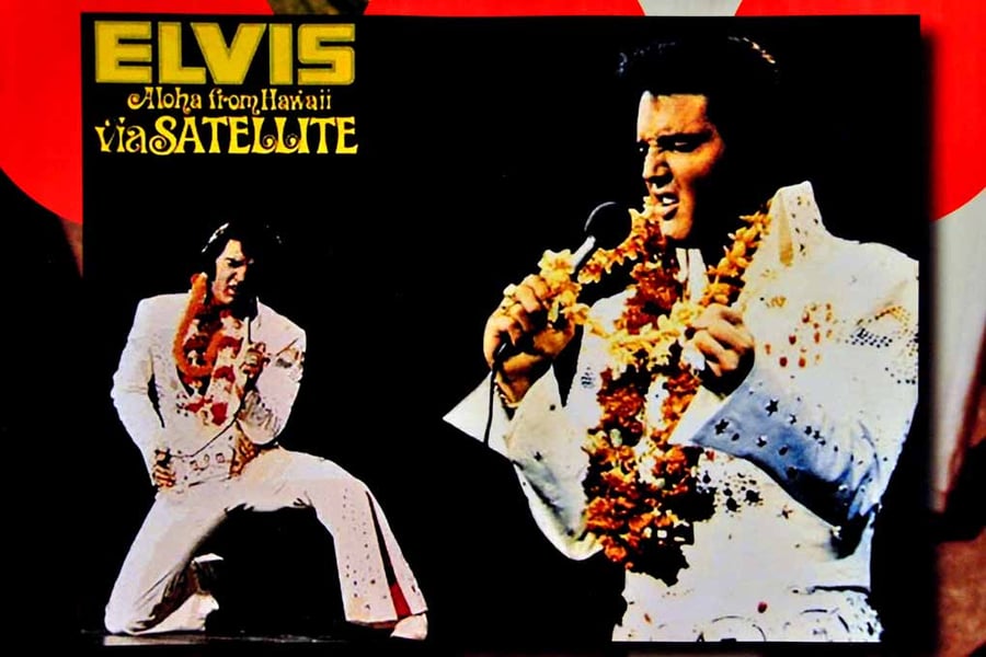 Elvis Presley On Tour Exhibition London Photograph Print