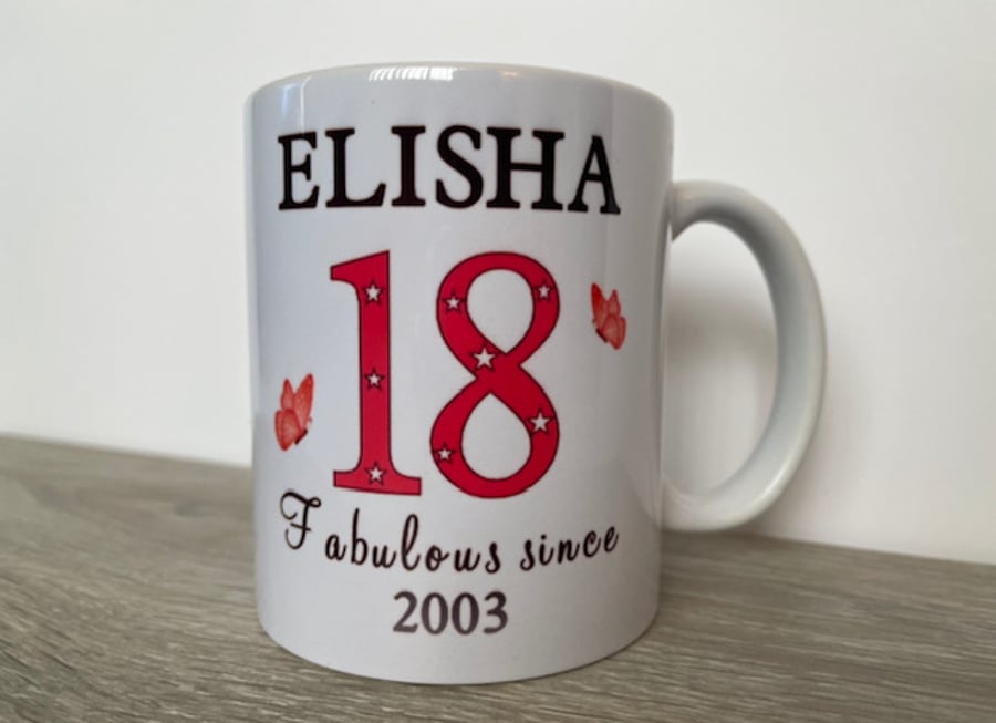 Personalised Mug to celebrate ANY birthday   