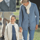 VINTAGE KNITTING PATTERN Ladies Denim Chunky Cardigans
