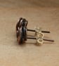 Handmade Copper Stud Earrings - Image 3