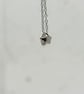 Recycled Sterling Silver Star Pendant - Domed Silver Necklace - Image 5