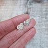 Silver Heart Studs, Heart Earrings, Silver Hearts, Sterling Silver - STUD107