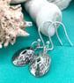 Silver limpet shell earrings 