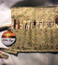 Linen Blue Tit Make Up Brush Roll, Floral Cotton Brush Storage Case - Image 2