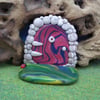 Freestanding Gnome Portal 2.75" OOAK Sculpt Fairy Door
