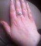 Hammered Silver stacking rings - Image 4