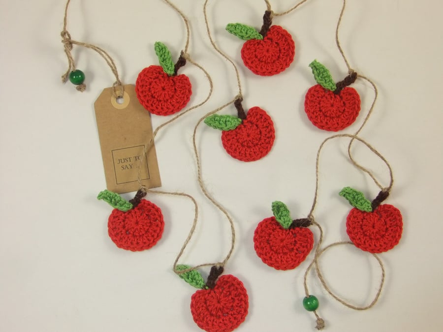 ‘Apple Harvest’ Crochet Mini Bunting