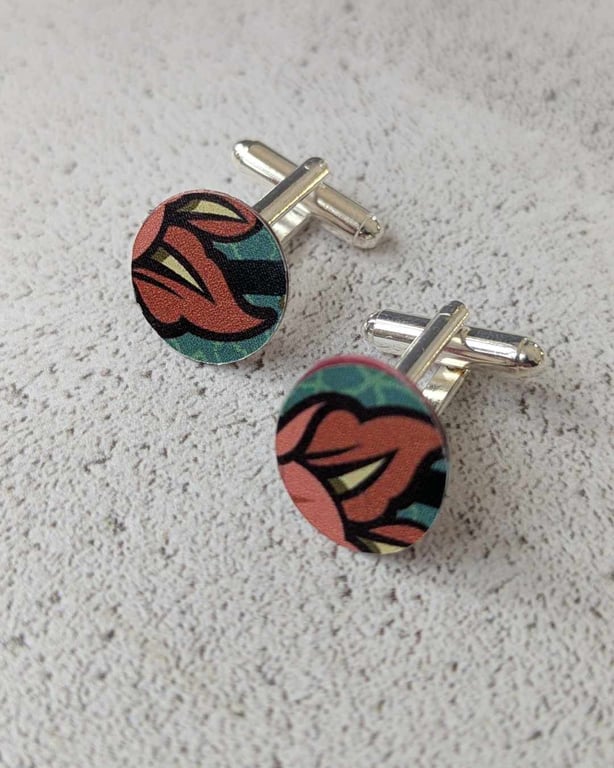 Upcycled Pollys Beer Can Cufflinks