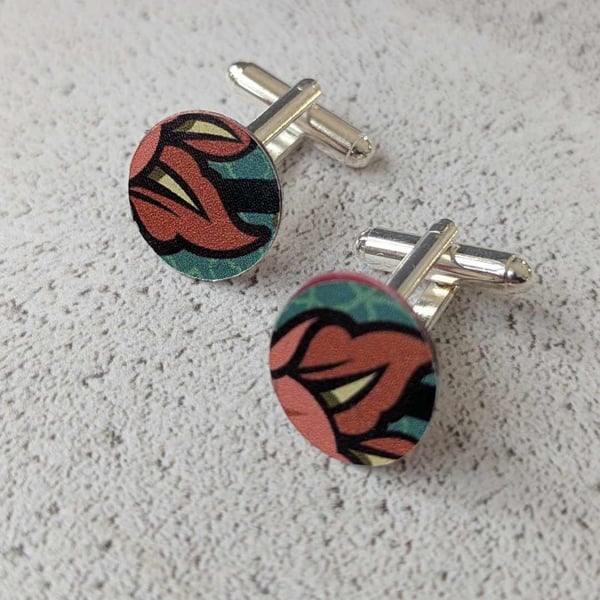 Upcycled Pollys Beer Can Cufflinks