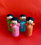 Beatles Seargent Peppers Handpainted Wooden Peg Dolls - Image 2