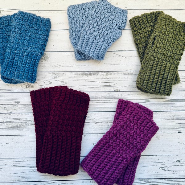 Handmade Crochet Fingerless Handwarmers
