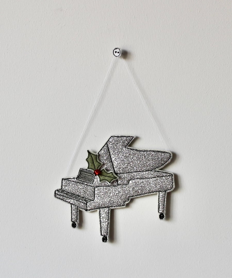 'Christmas Grand Piano' - Hanging Decoration