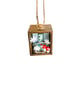 Miniature house textile art in wooden drawer box, 3D fabric wall hanging - Image 9