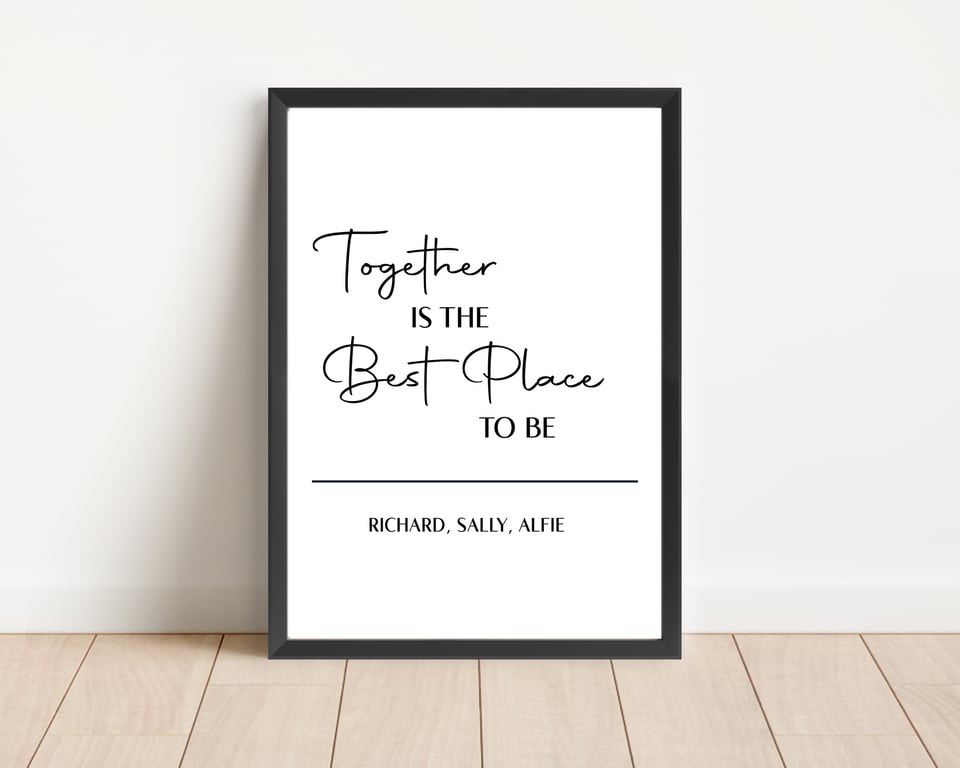 Personalised Home Print Wall Art Home Decor Gift