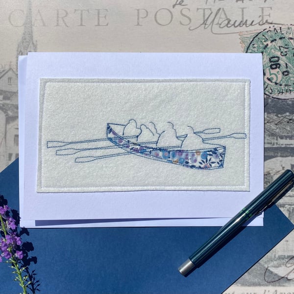 Gig Boat card with Liberty Print