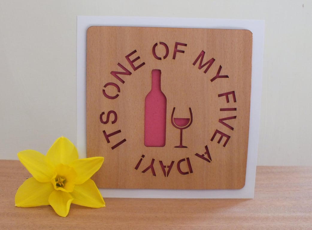 The "Wine Lovers" Greetings Card 