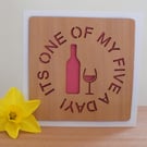 The "Wine Lovers" Greetings Card 