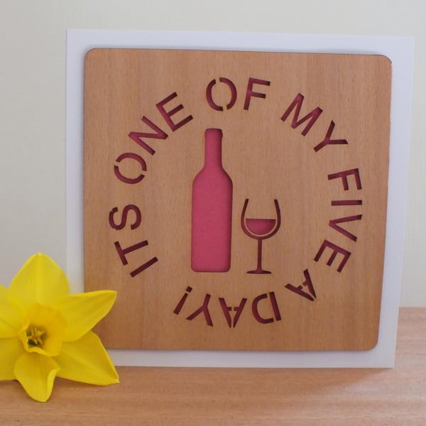 The "Wine Lovers" Greetings Card 