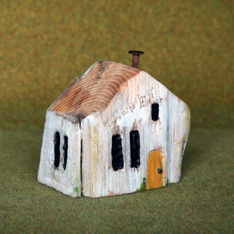 Scottish island Inspired Wonky Driftwood Cottage