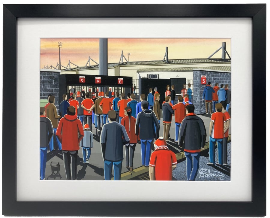 Derry, Framed & Unframed Art Print City Football Club FC Brandywell Stadium Gift