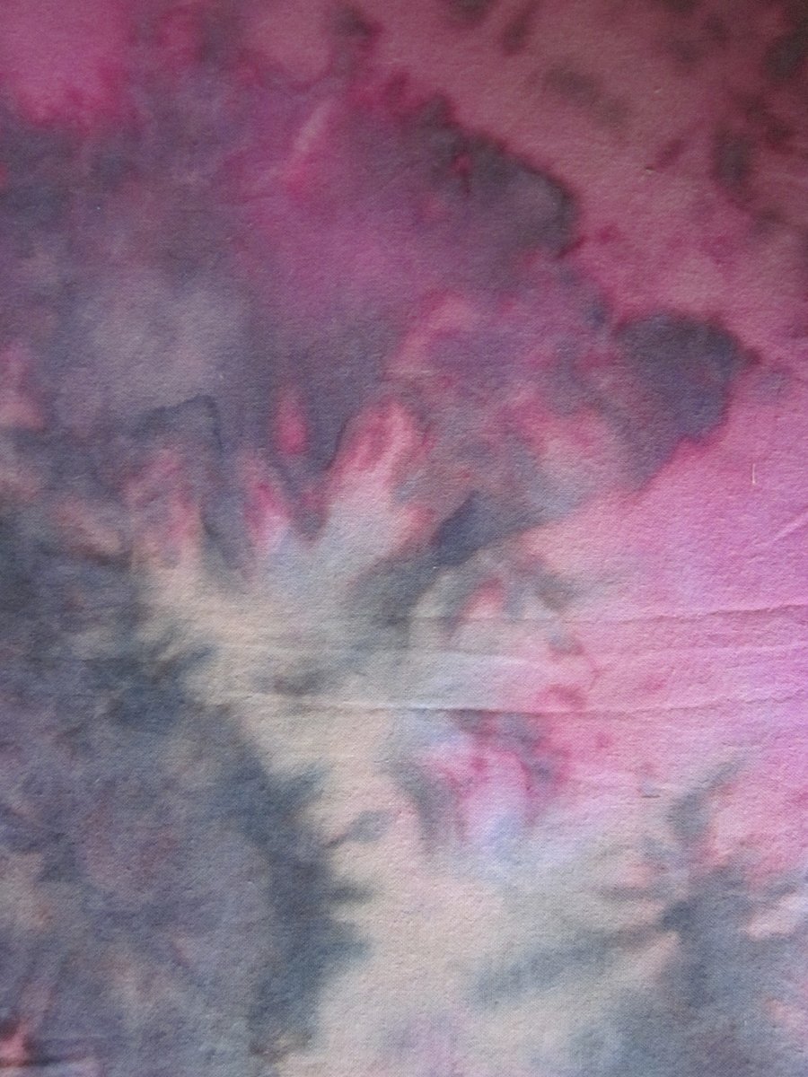 Hand dyed 100% cotton flannelette - Stormy nights -  piece 150cm wide 140cm long