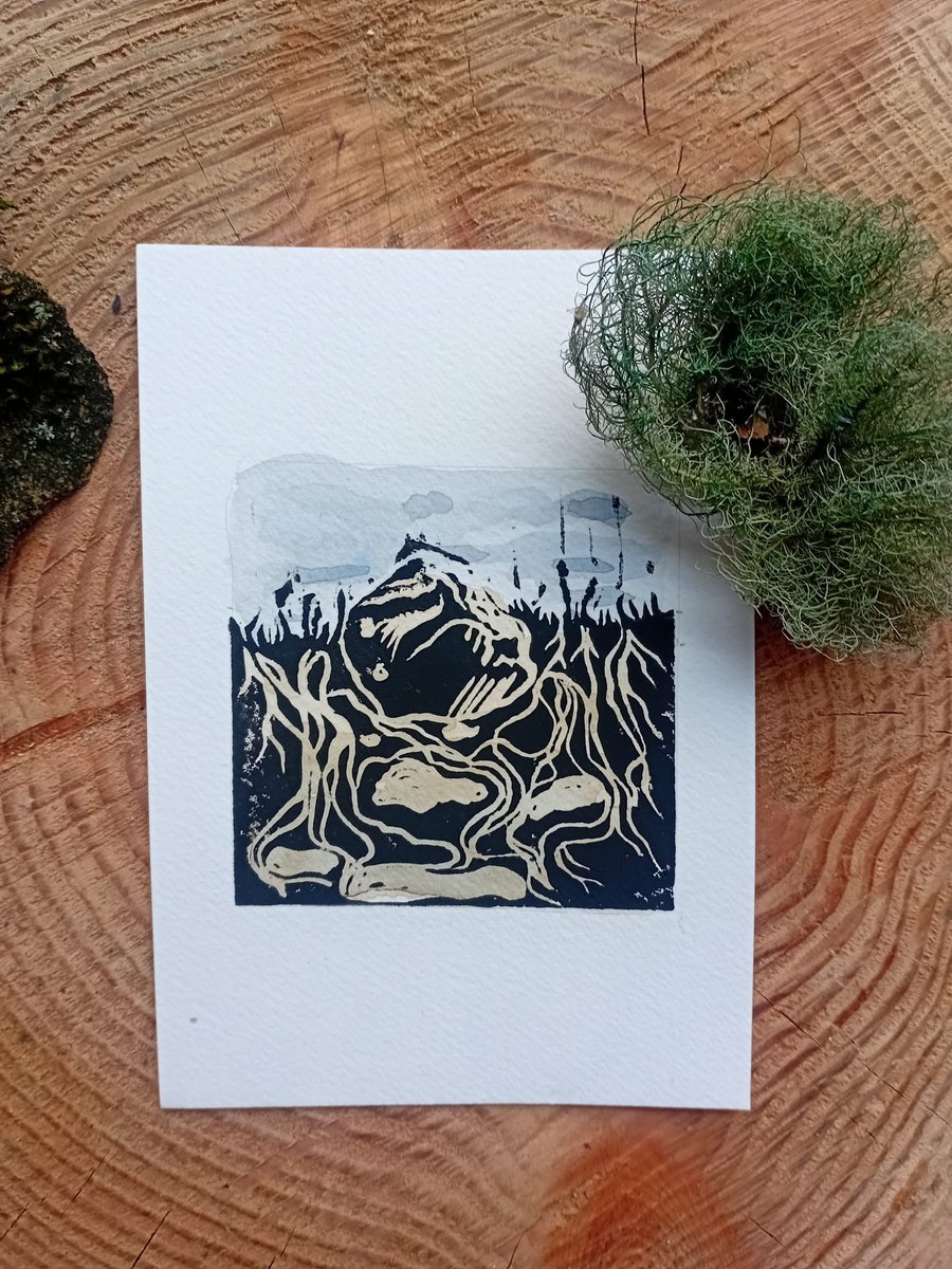 Watchful Bones Print