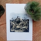 Watchful Bones Print