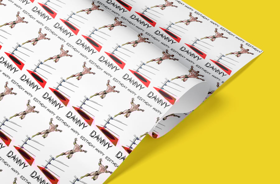 Personalised Wrestler wrapping paper