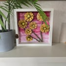 Ember Bloom No. 1 - Warm Pine Cone Flower Art - Rustic Autumn Wall Decor