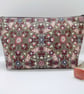 SOLD Make up bag in William Morris fabric Lilies and Roses - Image 1