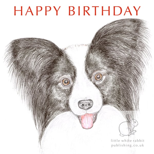 Fleur the Papillon - Birthday Card