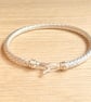 "Gaia" - Sterling Silver & 9ct Gold Rope Bracelet - Made to any size - Heavy - Image 9