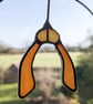 Stained Glass Sycamore Seed Mini Wreath, Autumnal Tiffany Suncatcher - Image 7