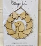 Cavalier King Charles Spaniel - Wooden Wreath Bauble