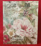 A6 Notebook Peony Floral